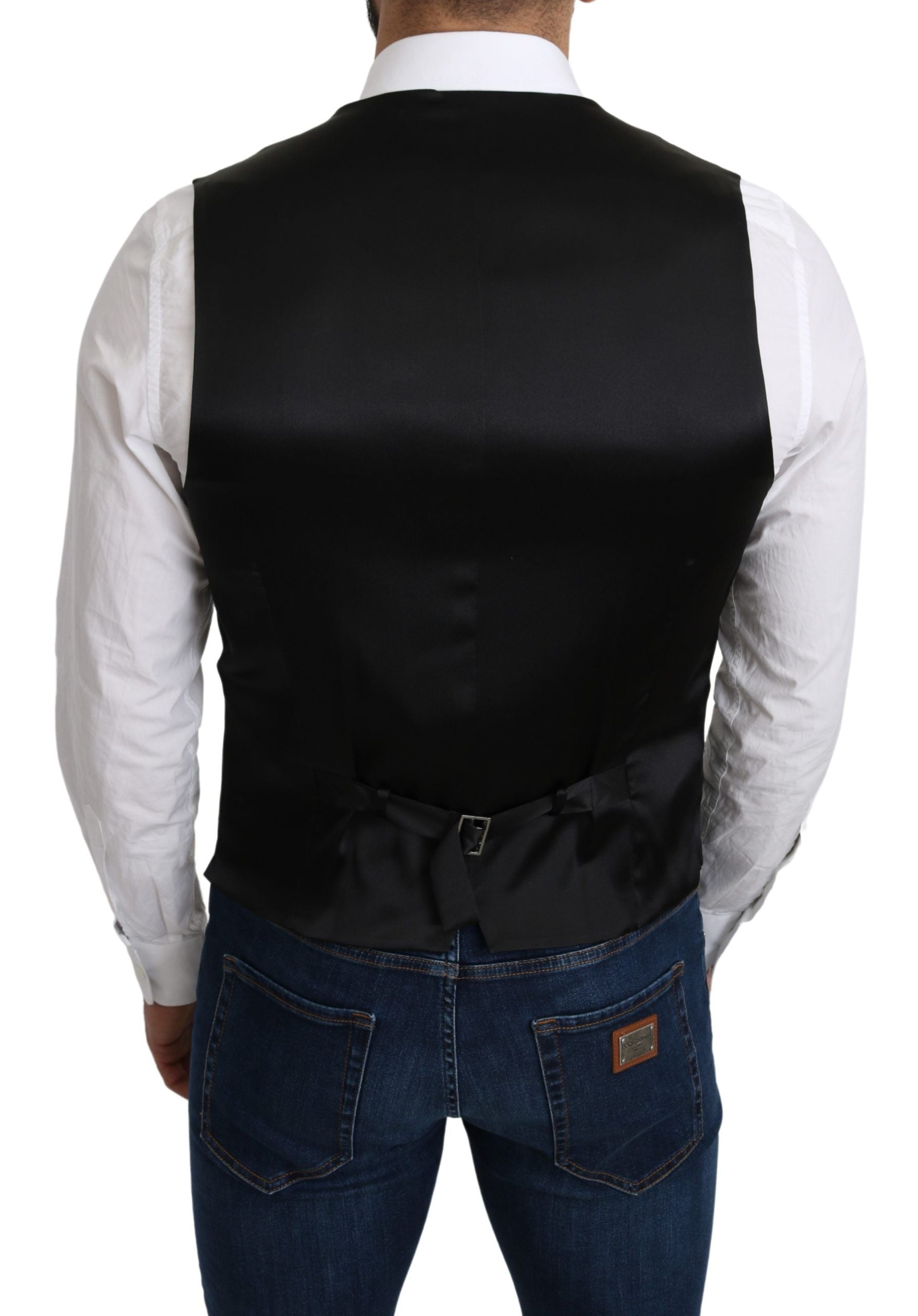 Dolce & Gabbana Gray resmi ceket %100 ipek yelek